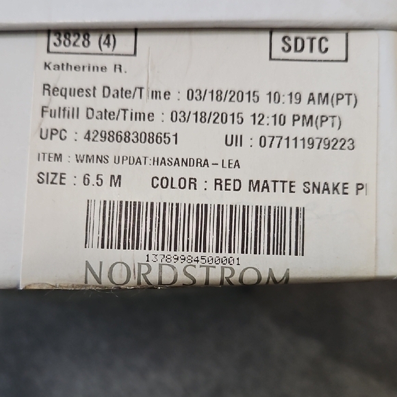 Halogen Red Espadrille Wedge Sandals with Tan Ankle Strap Never Worn Size 6.5M - Picture 11 of 12